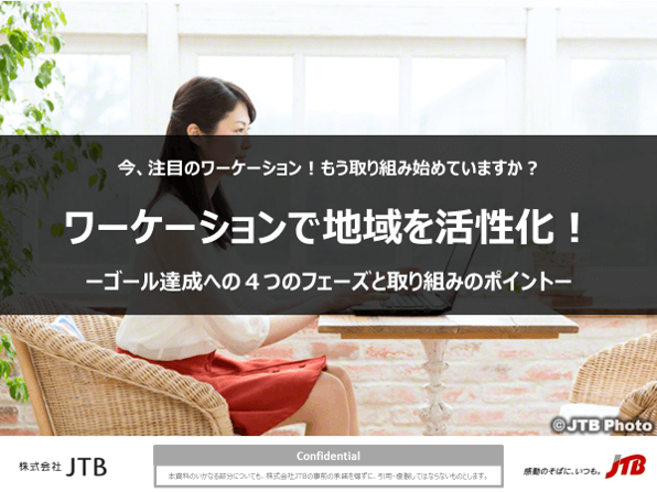 今、注目のワーケーション！もう取り組み始めていますか？ ワーケーションで地域を活性化！ ーゴール達成への４つのフェーズと取り組みのポイントー