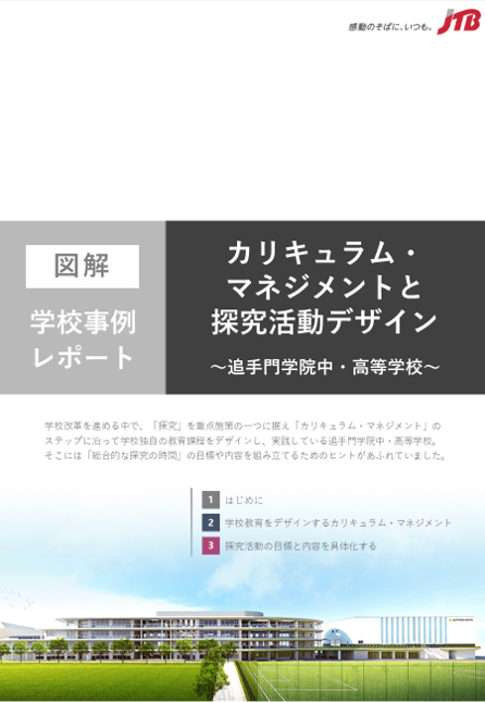 【図解】学校事例レポート「カリキュラム・マネジメントと探究活動デザイン　～追手門学院中・高等学校～」