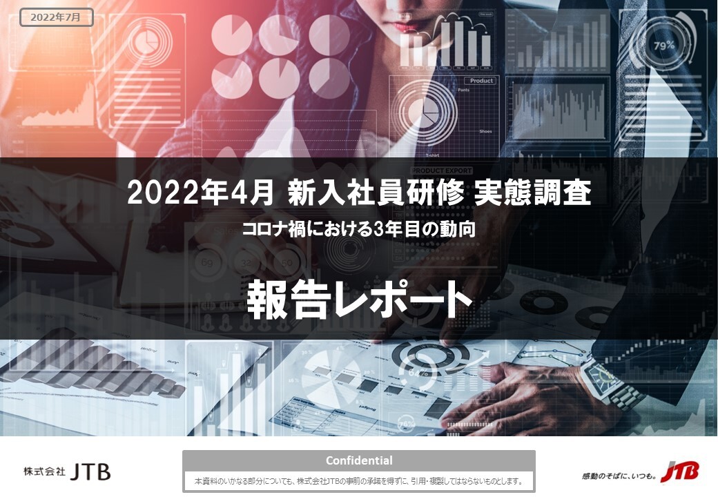 2022年4月 新入社員研修　実態調査　報告レポート　～コロナ禍における3年目の動向～