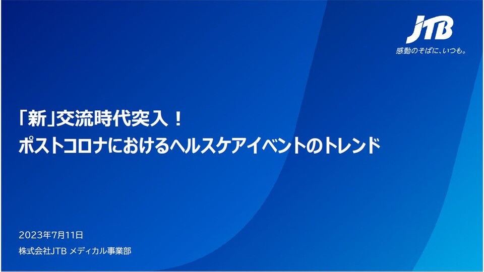 「新」交流時代突入！ポストコロナにおけるヘルスケアイベントのトレンド