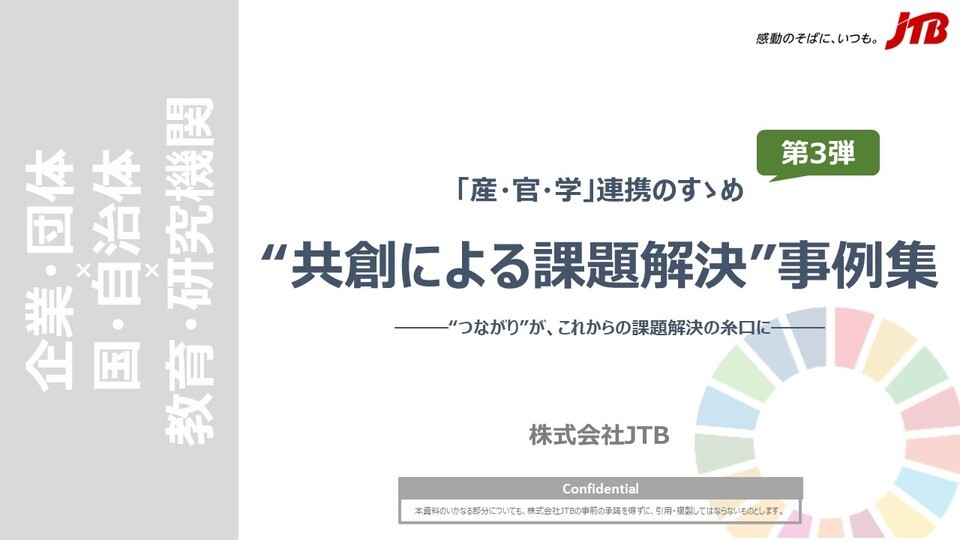 「産・官・学」連携のすゝめ　第３弾　“共創による課題解決”事例集