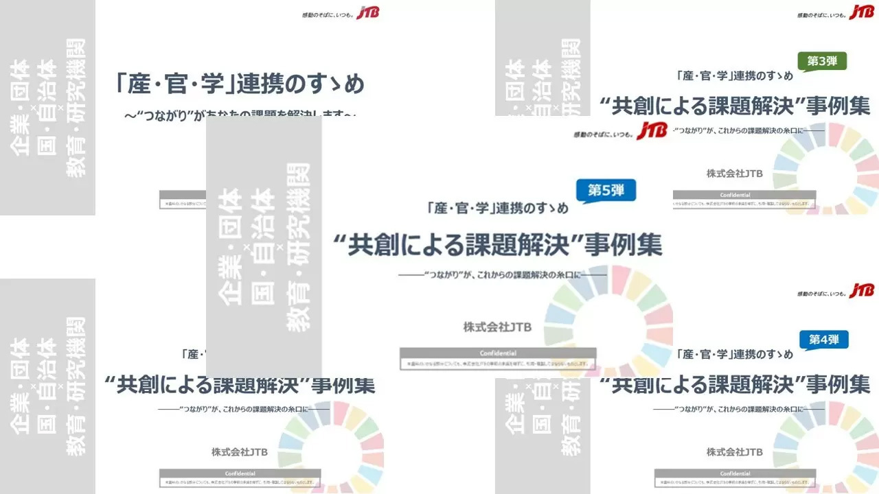 「産・官・学」連携のすゝめ　“共創による課題解決”事例集（第1弾～第5弾）