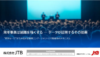 周年事業は組織を強くする
