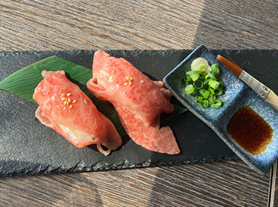 金華山・飛騨牛A5にぎり