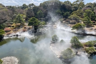 由志園　雲海演出ル