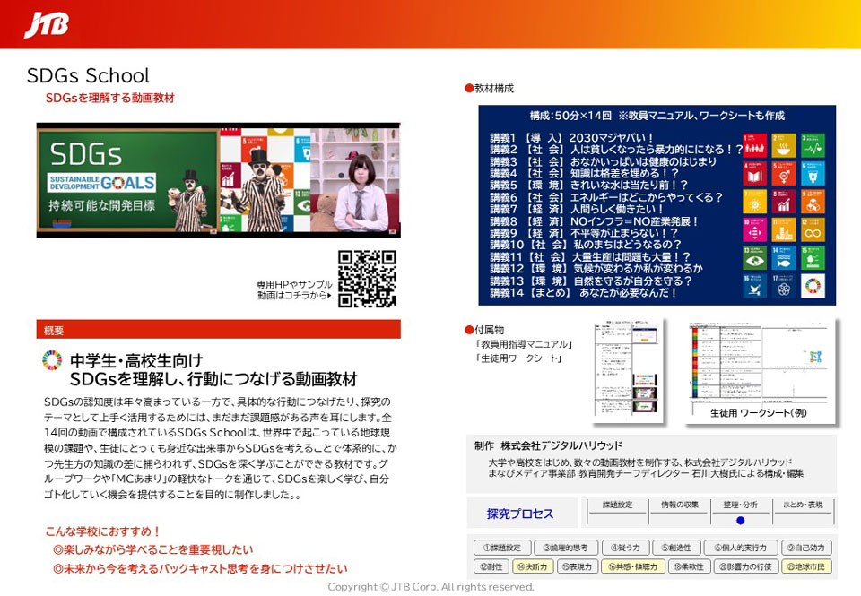 動画教材 SDGs School