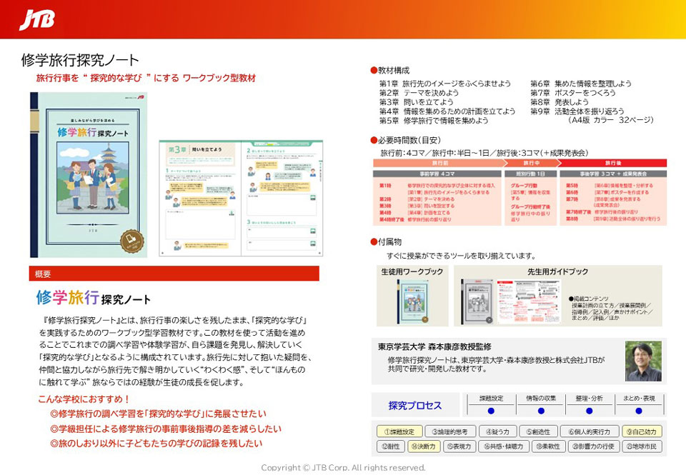修学旅行探究ノート